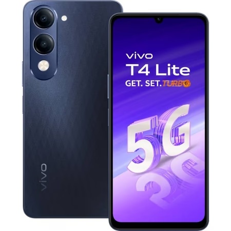Vivo T4 Lite 5G 256 GB, 8 GB RAM, Prism Blue, Mobile Phone