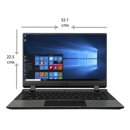 AVITA A2INC44AMB Essential Laptop (Intel Celeron N4020/4GB/256GB SSD/Windows 10/FHD), 35.56 cm (14 inch)