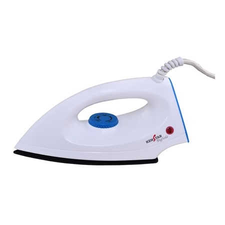 Kenstar Bigsole 1000 Watts Dry Iron with Golden American Heritage Superior Coated Soleplate, White (KNBIG10W1P-DBM)