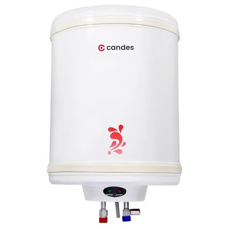 Candes Perfecto, 25 Litres, Storage Water Geyser Metal Body, Shock-Proof Polymer Body, Stainless Steel Tank, Ivory