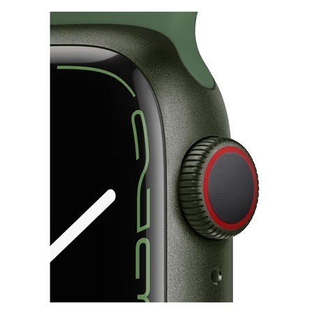 Apple Watch Series 7 Cellular - 41 mm Green Aluminum Case with Clover Sport Band