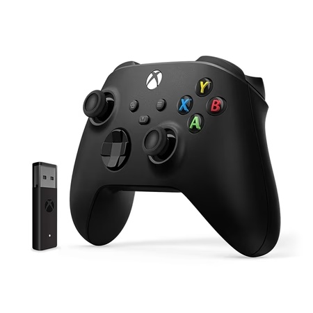 Microsoft X-Box Series X/S Wireless Controller with Wireless Adapter, Carbon Black