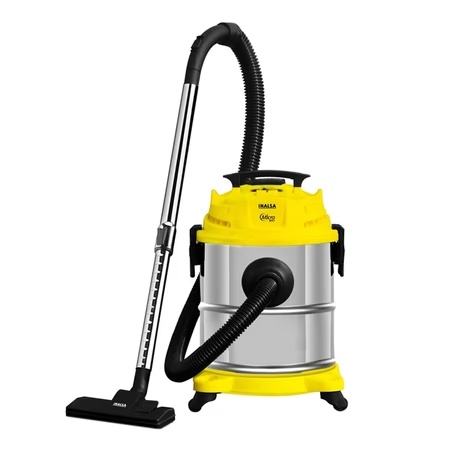 Inalsa Micro WD17 1400 Watts Canister Vacuum Cleaner with HEPA F8 Filteration, 3 in1 Multifunction Wet/Dry/Blowing, Yellow/Black