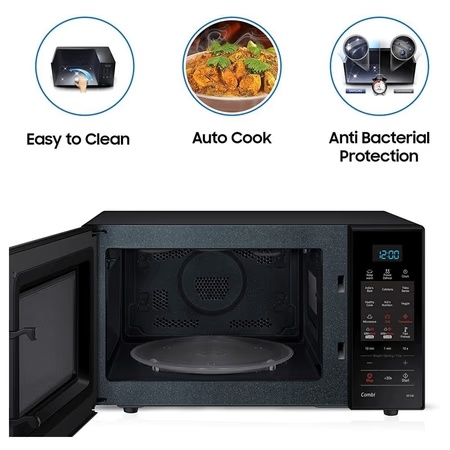 Samsung 21 litre Convection Microwave Oven with Ceramic Enamel Cavity, CE73JD-B1/XTL