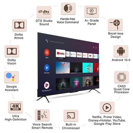 Sansui 165 cm (65 inches) 4K Ultra HD Smart Android LED TV, JSW65ASUHDFF 2 Sansui 165 cm (65 inches) 4K Ultra HD Smart Android LED TV, JSW65ASUHDFF