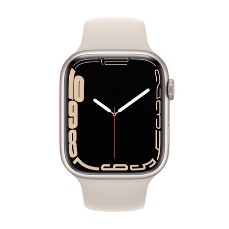 Apple Watch Series 7 GPS - 45 mm Starlight Aluminum Case with Starlight Sport Band