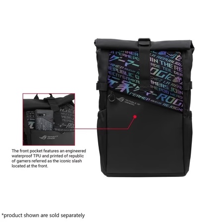 Asus BP4701 Rog Premium Gaming Backpack for 43.18 cm (17 inch) Laptop, Black