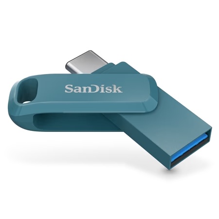 SanDisk Ultra Dual Drive Go Pen Drive, USB Type-C, 128 GB, 400 MB/sec, Navagio Bay