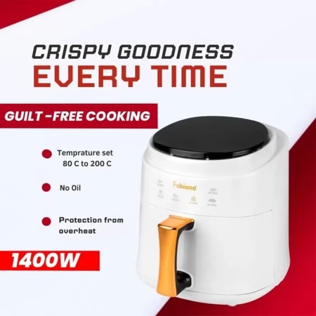 Fabiano 8 Litres Air Fryer, White