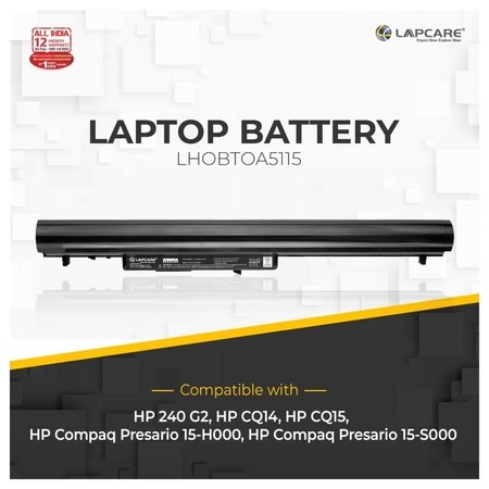 Lapcare 4-Cell 2000 mAh 14.4V Laptop Battery Designed for HP OA04 (LHOBTOA5115)