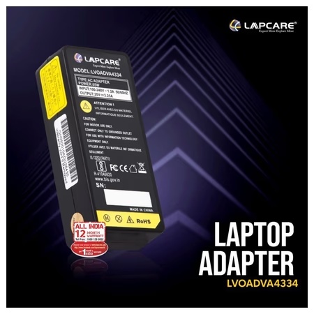 Lapcare LVOADVA4334 Laptop Adapter Designed for Lenovo 3.25A 65 Watt with USB Connector 2 Lapcare LVOADVA4334 Laptop Adapter Designed for Lenovo 3.25A 65 Watt with USB Connector