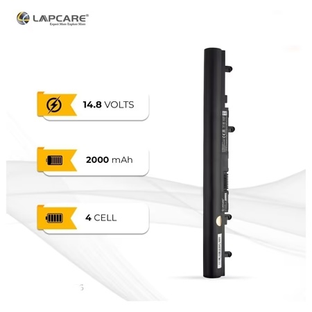 Lapcare LAOBTVS4866 4-Cell 2000mAh Laptop Battery, Black