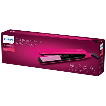 Philips BHS393-00 Hair Straightener with SilkProtect Technology, Pink 7 Philips BHS393-00 Hair Straightener with SilkProtect Technology, Pink