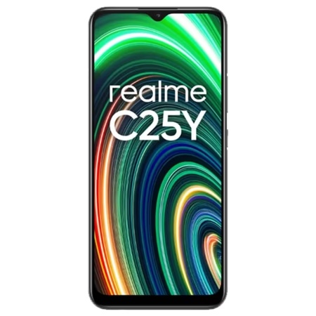 (Refurbished) Realme C25Y 4 GB RAM, 64 GB, Metal Grey, Mobile Phone, Gently Use(GU)