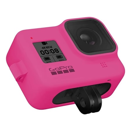GoPro Camera Sleeve with Lanyard for Hero 8, Electric Pink AJSST-007 4 GoPro Camera Sleeve with Lanyard for Hero 8, Electric Pink AJSST-007