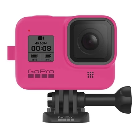 GoPro Camera Sleeve with Lanyard for Hero 8, Electric Pink AJSST-007 5 GoPro Camera Sleeve with Lanyard for Hero 8, Electric Pink AJSST-007