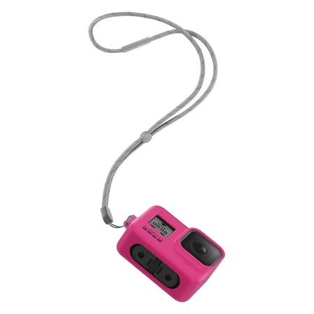 GoPro Camera Sleeve with Lanyard for Hero 8, Electric Pink AJSST-007 7 GoPro Camera Sleeve with Lanyard for Hero 8, Electric Pink AJSST-007
