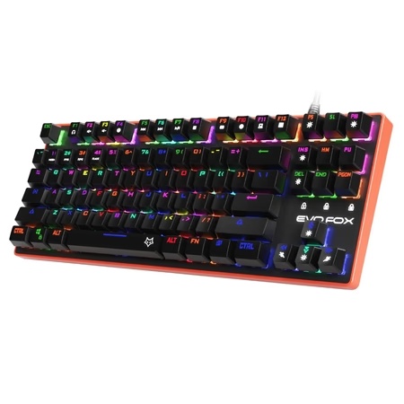 Amkette EvoFox Katana Pro TKL Mechanical Keyboard, Red