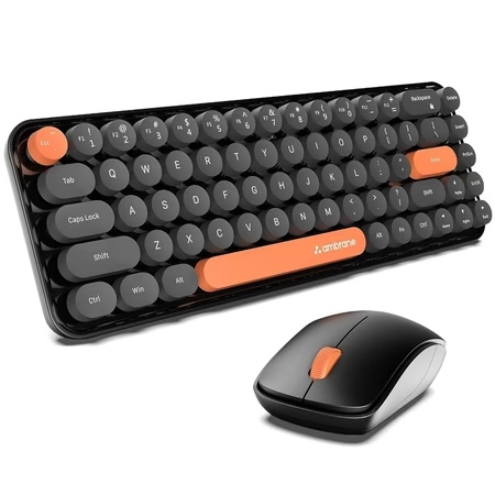 Ambrane KeyPop Wireless Keyboard & Mouse Combo, Black