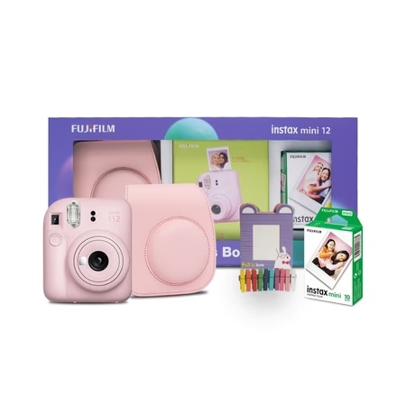 Fujifilm Mini 12 Moments Forever Instant Camera with Kit, Pink