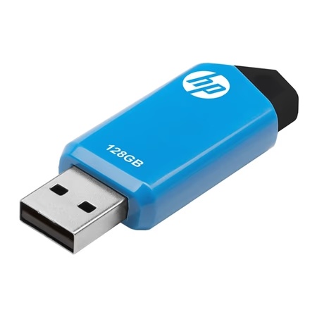 HP 128 GB v150w USB Pen Drive, Blue