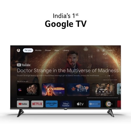 Acer 138.7 cm (55 inch) Ultra V Series 4K UHD Smart QLED Google TV with Android 14 (Black), AR55QDVGU2875BD