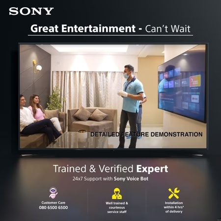 Sony 139 cm (55 inches), BRAVIA 2 4K Ultra HD Smart LED Google TV, Black, K-55S25BM2 19 Sony 139 cm (55 inches), BRAVIA 2 4K Ultra HD Smart LED Google TV, Black, K-55S25BM2