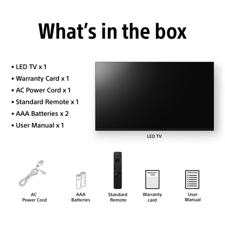 Sony 139 cm (55 inches), BRAVIA 2 4K Ultra HD Smart LED Google TV, Black, K-55S25BM2 20 Sony 139 cm (55 inches), BRAVIA 2 4K Ultra HD Smart LED Google TV, Black, K-55S25BM2