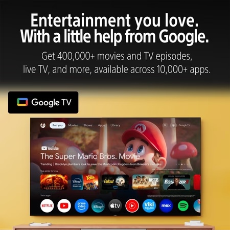 Sony 139 cm (55 inches), BRAVIA 2 4K Ultra HD Smart LED Google TV, Black, K-55S25BM2 3 Sony 139 cm (55 inches), BRAVIA 2 4K Ultra HD Smart LED Google TV, Black, K-55S25BM2