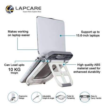 Lapcare LMS-7001 Lap Station Laptop Stand for 39.62 cm (15.6 inch) Laptop