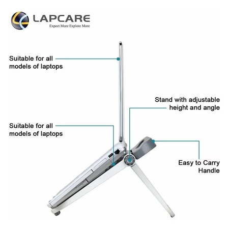 Lapcare LMS-7001 Lap Station Laptop Stand for 39.62 cm (15.6 inch) Laptop