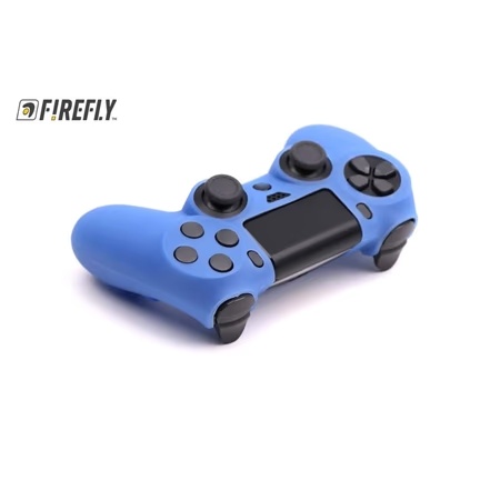 Firefly Silicone Cover for PS4 Controller, Candy Blue 5 Firefly Silicone Cover for PS4 Controller, Candy Blue