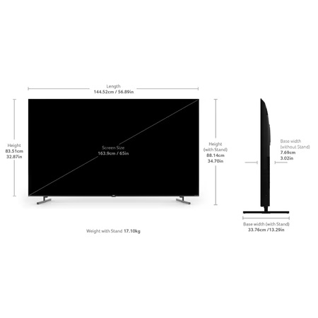 Acer 163.8 cm (65 inch) Super Series 4K UHD Smart QLED Google TV with Android 14 (Black), AR65QDXGU2875AT
