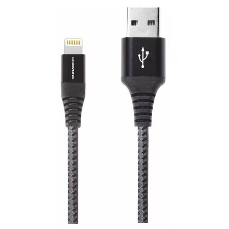 Ambrane 1.5 Meter Unbreakable 3A Fast Charging Braided Lightning USB Cable (Black, BC-L-15)