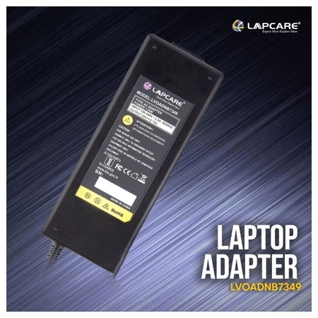 Lapcare LVOADNB7349 Laptop Power Adapter with Over Current Protection, Black 2 Lapcare LVOADNB7349 Laptop Power Adapter with Over Current Protection, Black