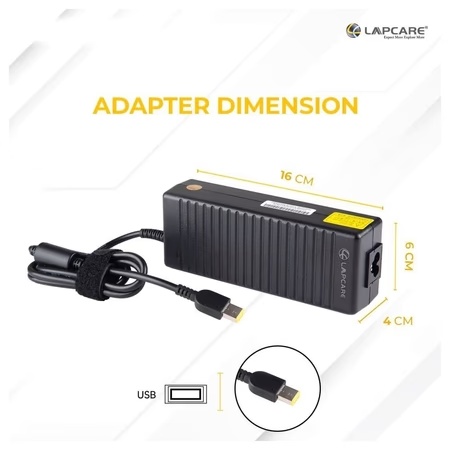 Lapcare LVOADNB7349 Laptop Power Adapter with Over Current Protection, Black 3 Lapcare LVOADNB7349 Laptop Power Adapter with Over Current Protection, Black