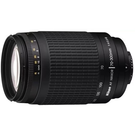 Nikon AF Zoom-Nikkor 70 mm - 300 mm f/4-5.6 Telephoto Lens, Black