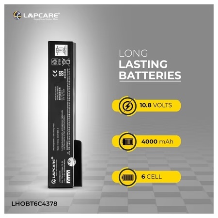 Lapcare 6-Cell 4000 mAh 10.8V Laptop Battery Designed for HP EliteBook 8460P (LHOBT6C4378)