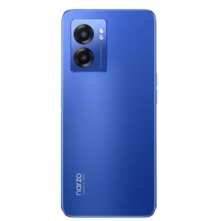(Refurbished) Realme Narzo 50 5G 4 GB RAM, 128 GB, Hyper Blue, Mobile Phone, Gently Use(GU)