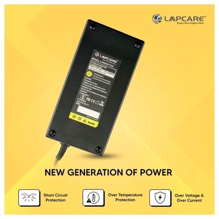 Lapcare LOADAF7344 Laptop Power Adapter with Over Current Protection, Black 4 Lapcare LOADAF7344 Laptop Power Adapter with Over Current Protection, Black