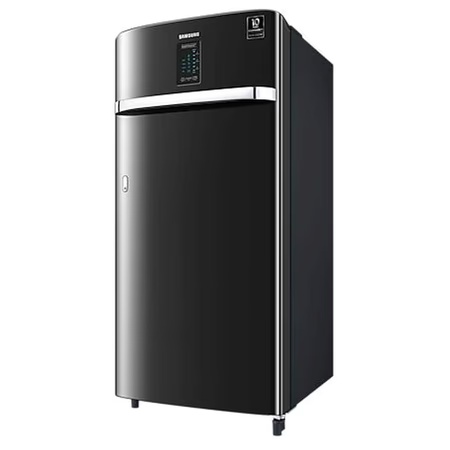 Samsung 192 Litre Single Door Refrigerator, Luxe Black, RR21A2J2YBX/HL, Curd Maestro 2 Samsung 192 Litre Single Door Refrigerator, Luxe Black, RR21A2J2YBX/HL, Curd Maestro