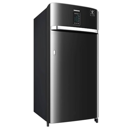 Samsung 192 Litre Single Door Refrigerator, Luxe Black, RR21A2J2YBX/HL, Curd Maestro 3 Samsung 192 Litre Single Door Refrigerator, Luxe Black, RR21A2J2YBX/HL, Curd Maestro