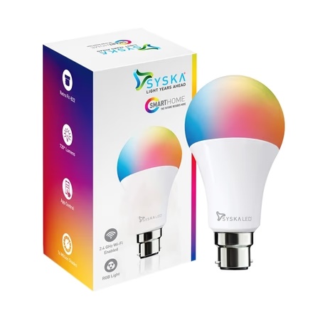 SYSKA Smart Lights LED 9 WTS B22 Round