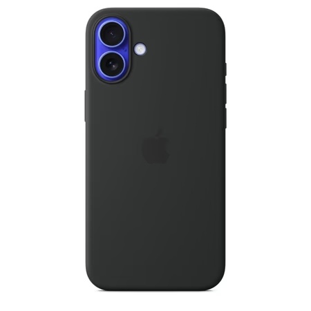 iPhone 16 Plus Silicone Mobile Case with MagSafe, Black