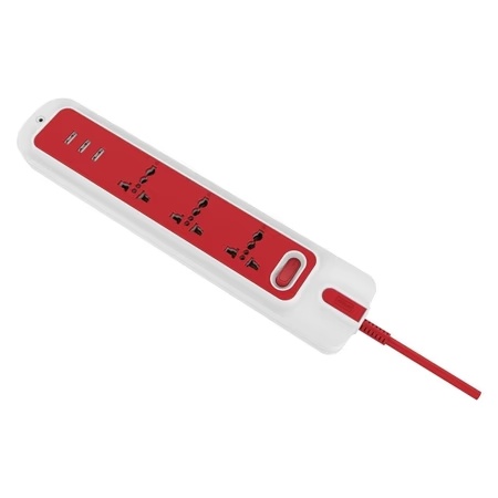 GM LEMOID 4+1 Spike Guard With 3 USB 2.1 A