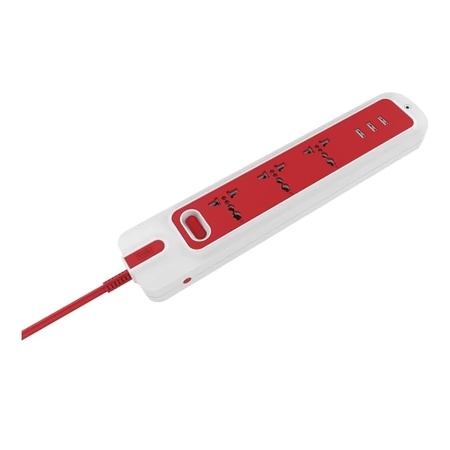 GM LEMOID 4+1 Spike Guard With 3 USB 2.1 A