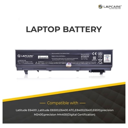 Lapcare LDOBT6C2156 4000mAh 6-Cell Laptop Battery, Black 5 Lapcare LDOBT6C2156 4000mAh 6-Cell Laptop Battery, Black