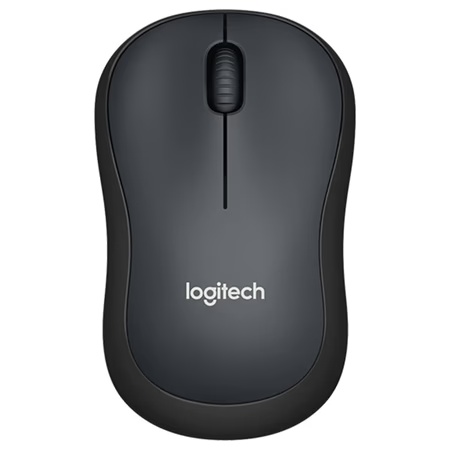 Logitech M221 Wireless Mouse, Silent Buttons, 2.4 GHz with USB Mini Receiver, 1000 DPI Optical Tracking, 18 Month Battery Life, Ambidextrous PC/Mac/Laptop - Charcoal Grey
