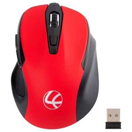 Lapcare Goodie Wireless Optical Mouse, Red, LKWLRE6932