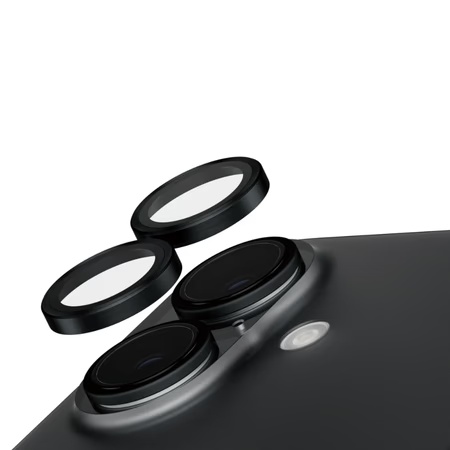 PanzerGlass SAFE Lens Protector for Apple iPhone 16, Black, SAFE95890
